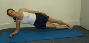 side plank for obliques and hip abductors, core exercise, lateral stability exercise